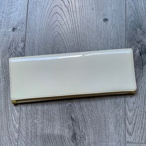 Aldo patent leather envelope clutch